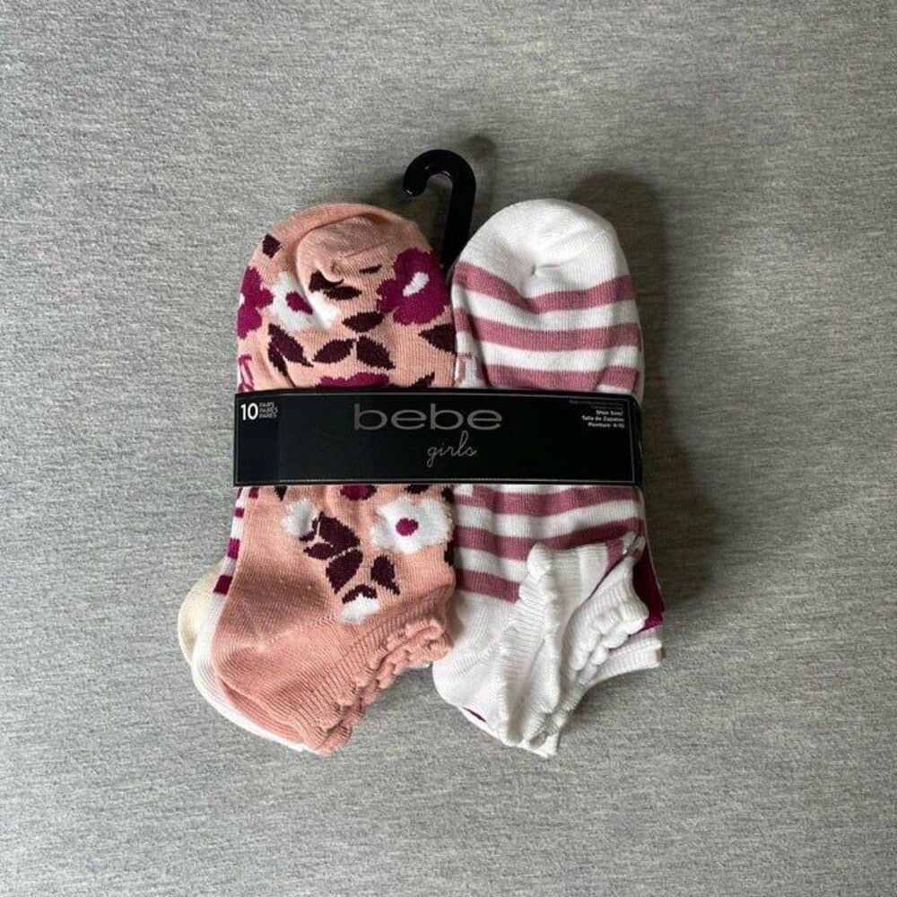 Bebe Girls Ankle Socks 6 Pairs Pack Set